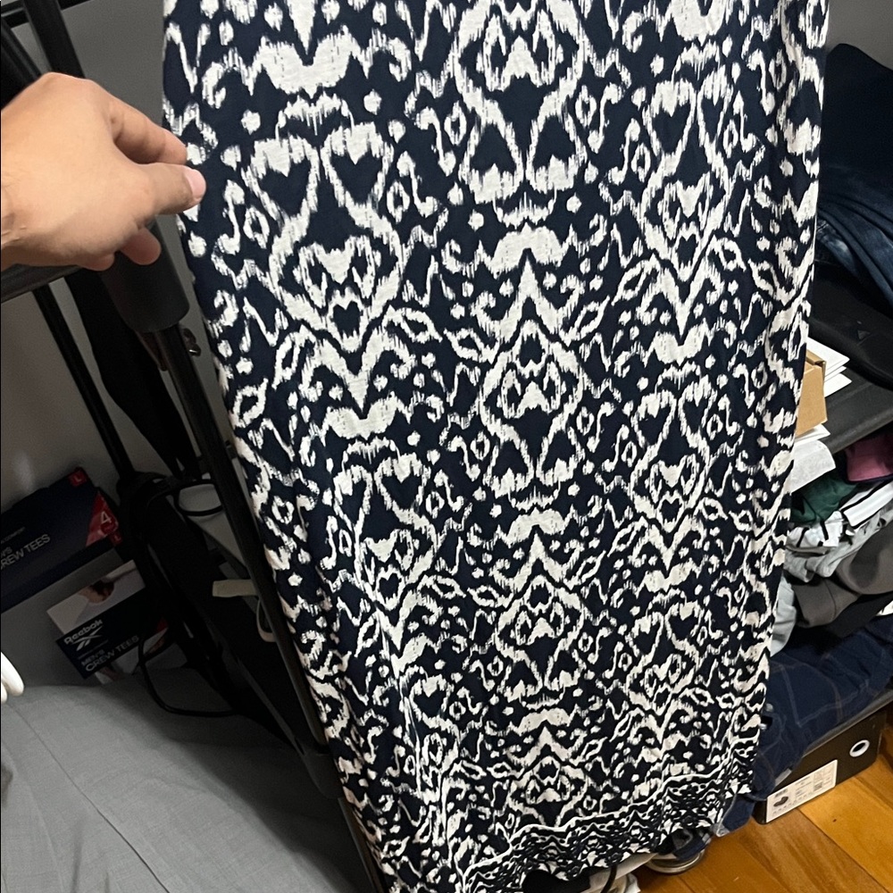 INC International Concepts Black and White Maxi Dress - Picture 5 of 8